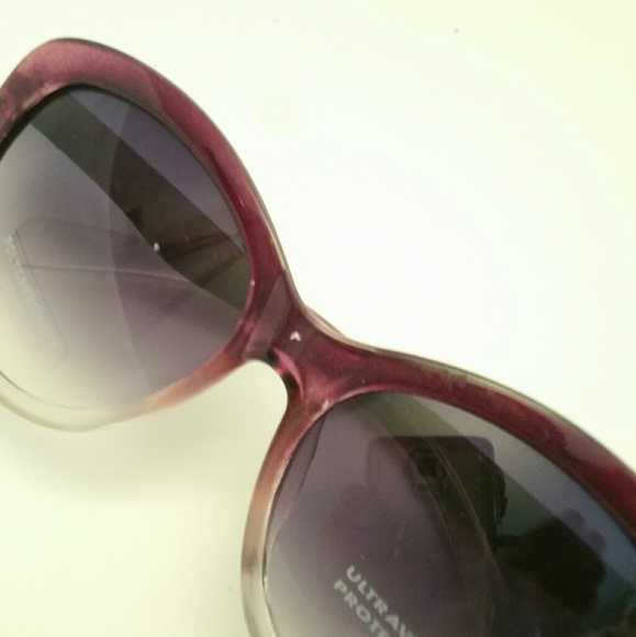 Sunglasses, Purple Cat Eye Curves, UV, Poly - Picture 3 of 4